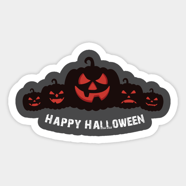Halloween Pumpkins Sticker by Dizzyland